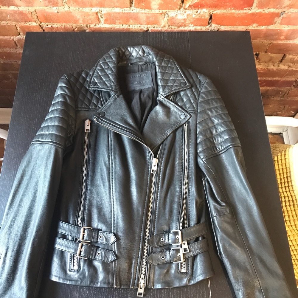 All Saints Hemmings Leather Jacket